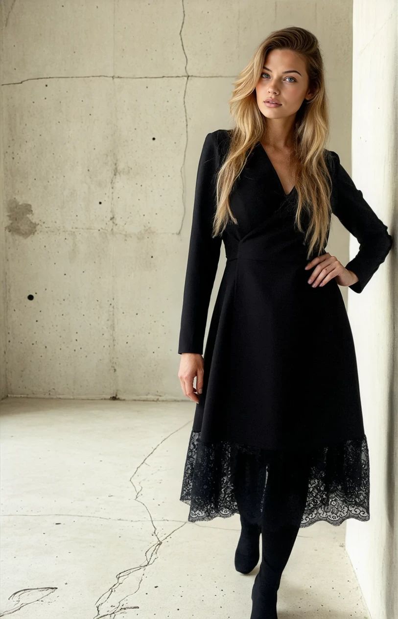 MELNA KLEITA AR MEŽĢĪNI