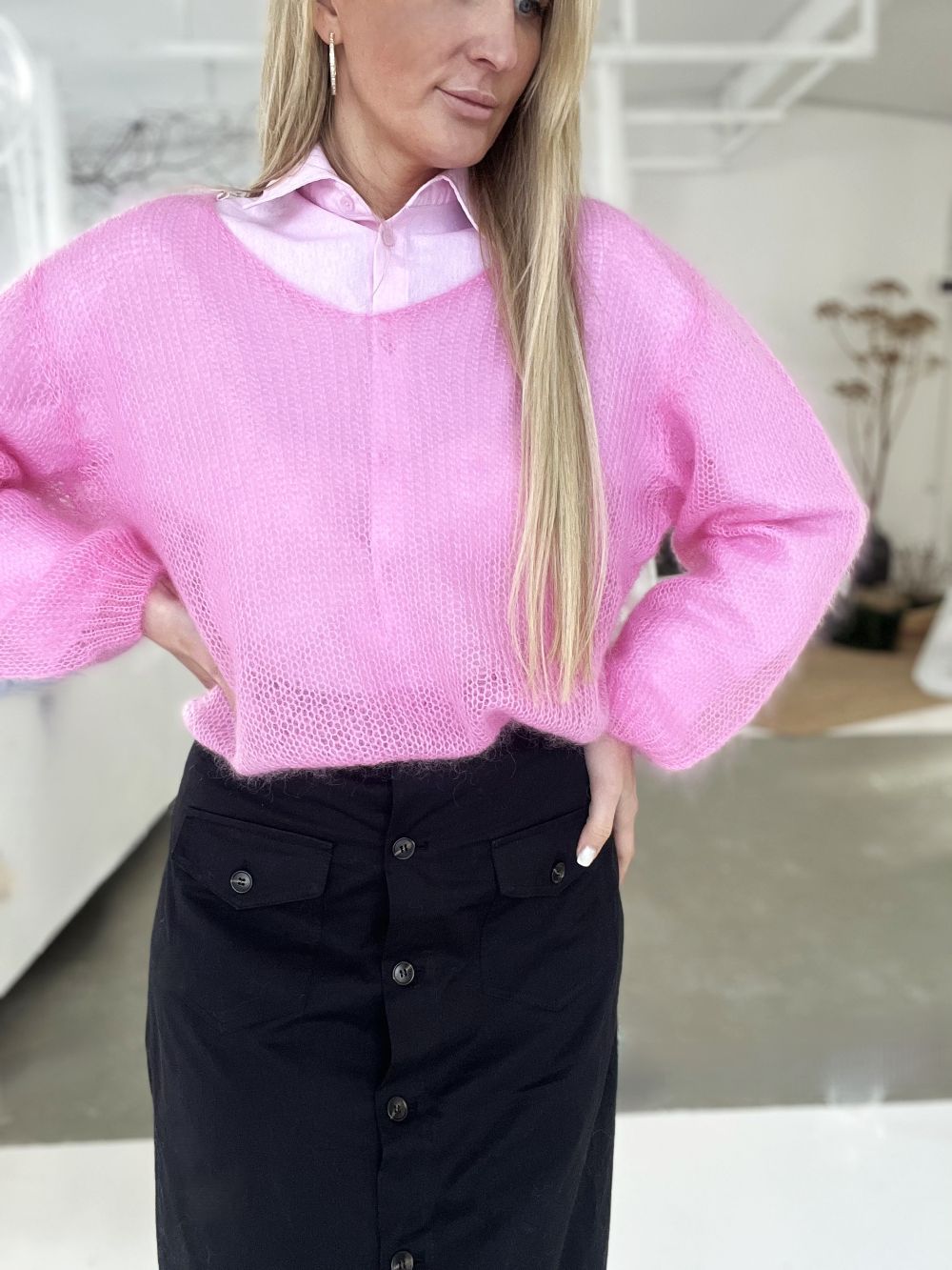 ROZĀ KREKLS 100% KOKVILNA