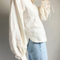 Linen blouse, shirt, white blouse,