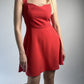 Red dress, dress for everyday life, holidays.
