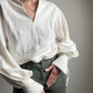 Linen blouse, shirt, white blouse,