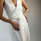 White dress. Party dress. Elegant and classic.