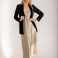 Black long dress. Satin dress long.
