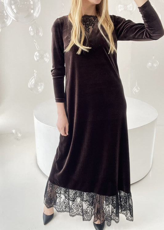 SAMTA KLEITA BRŪNA / MELNA / TUMŠI ZILA