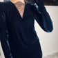 Velvet dress. Black velvet, navy blue velvet dress