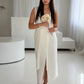 White dress. Party dress. Elegant and classic.