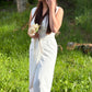White dress. Party dress. Elegant and classic.